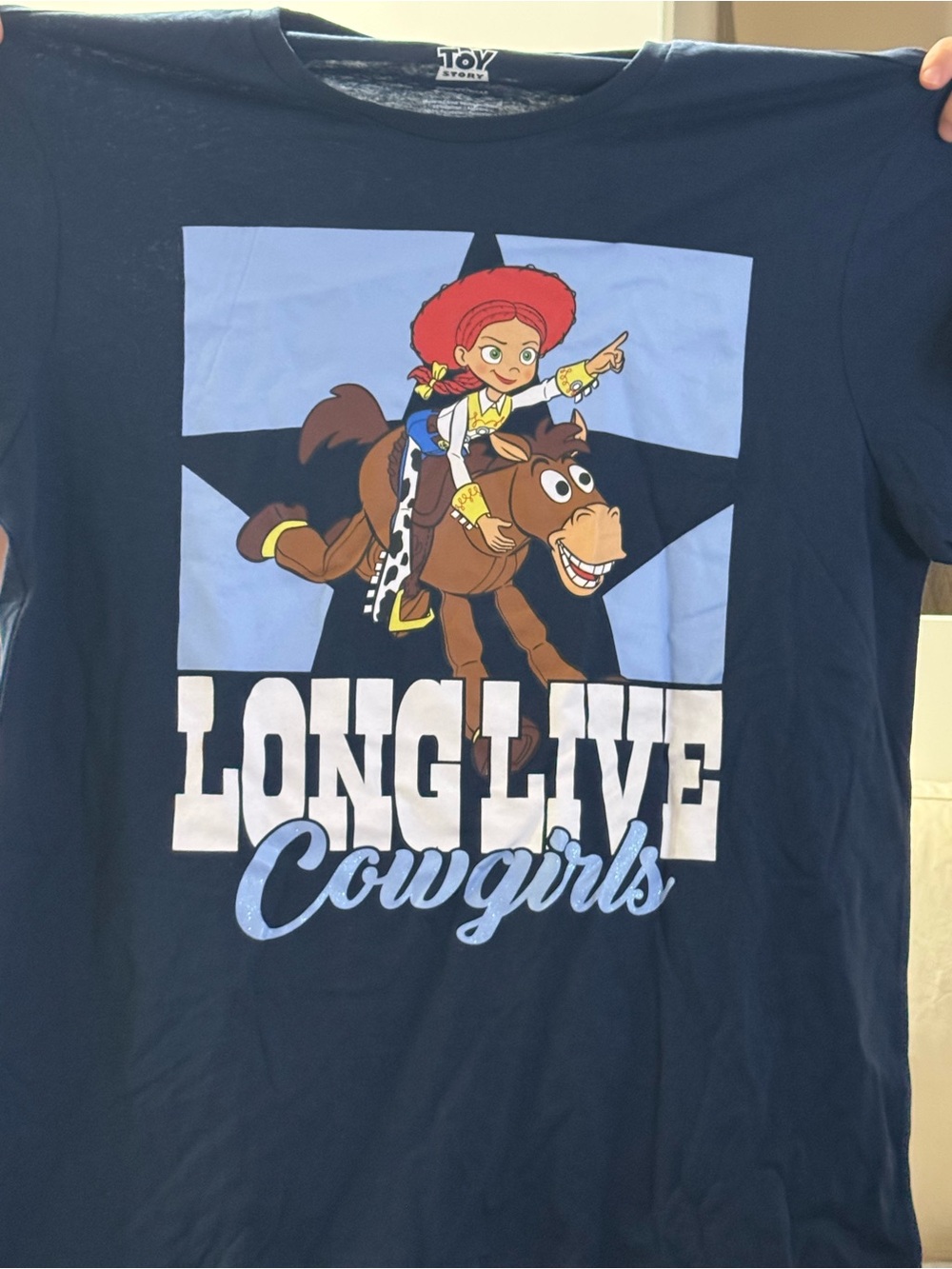 Jessy Toy Story 'Long Live Cowgirls' Navy Kids Graphic Tee